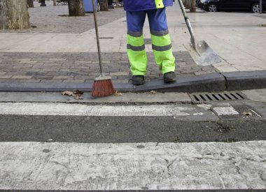 Süpürmek Temizleme street, emekçilerin, meslekler