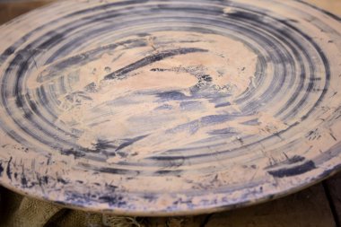 Çamur heykel için tornalama