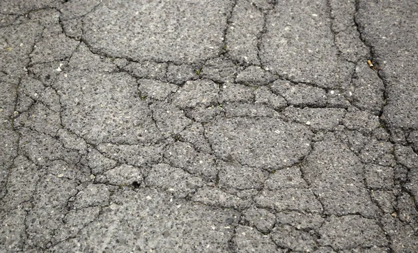 裂缝的道路细节 — 图库照片