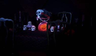 Korku kafatasları Cadılar Bayramı