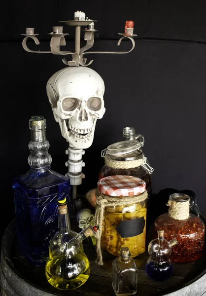 Fear skulls halloween — Stock Photo, Image