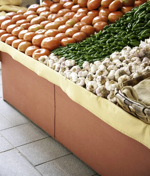 Mercato delle verdure biologiche — Foto Stock