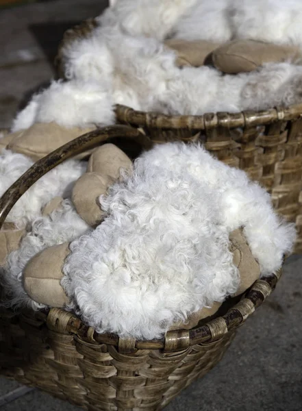 Sheep wool clothing — Stock Photo, Image