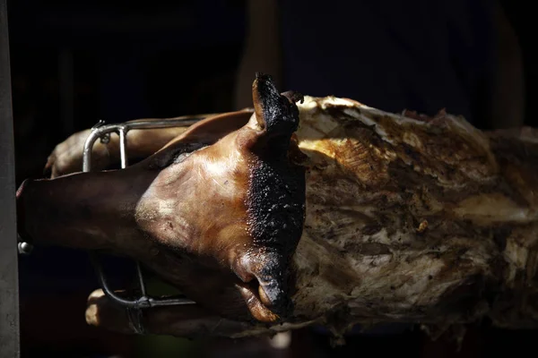 Asado de cerdo entero — Foto de Stock