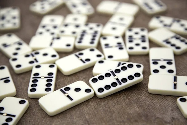 Pezzi domino in legno — Foto Stock