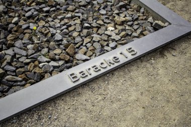 Sachsenhausen toplama kampının detayı