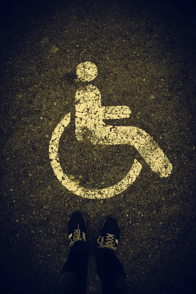 Parking pour handicapés — Photo