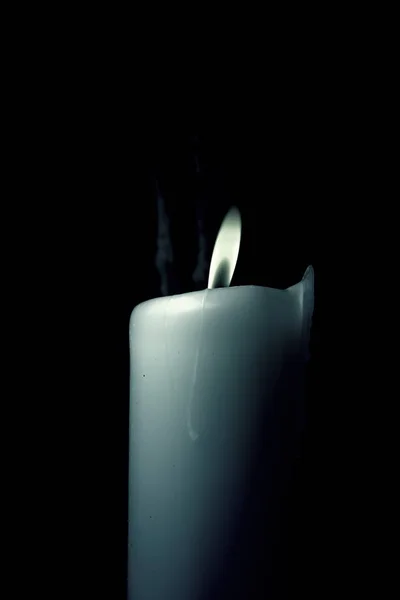Candles lit lourdes — Stock Photo, Image