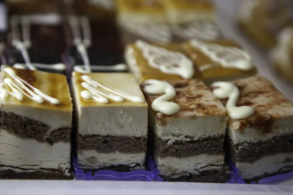 Schokolade und süße Kuchen — Stockfoto