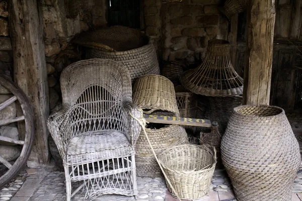 Cestas de vime — Fotografia de Stock