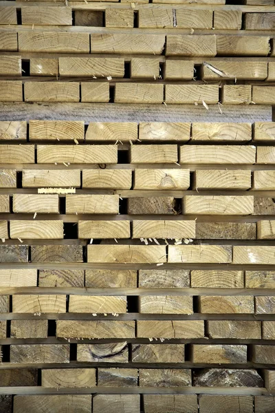 木制板制造 锯木厂和回收利用 — 图库照片