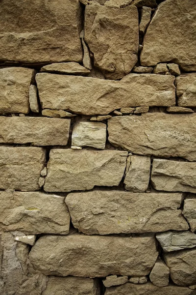 Getextureerde Stenen Muur Decoratie Detail Gevel — Stockfoto
