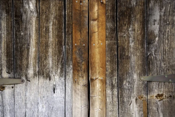 Puerta Madera Con Cerradura Antigua Construcción Arquitectura — Foto de Stock