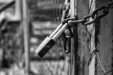 Zincirli asma kilit, koruma ve güvenlik, inşaat