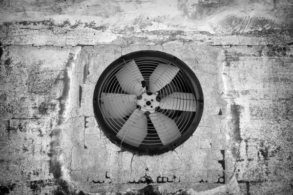 Ventilatore Industriale Fabbrica Edilizia Architettura Ventilazione — Foto Stock