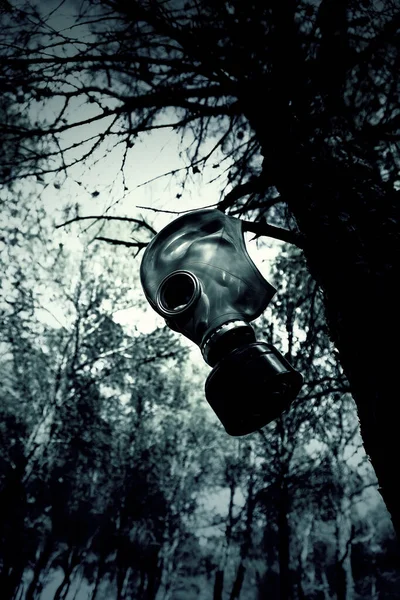 Maska Gazowa Pandemię Katar Wąglik Wojna Bakteriologiczna — Zdjęcie stockowe