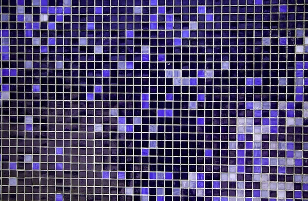 Decoratieve Blauwe Tegels Binnenwand Handgemaakt Constructie — Stockfoto