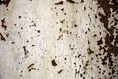 Metal duvarda pas dokusu, aşındırıcı metal, endüstriyel arka planlar.