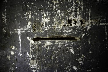 Metal duvarda pas dokusu, aşındırıcı metal, endüstriyel arka planlar.