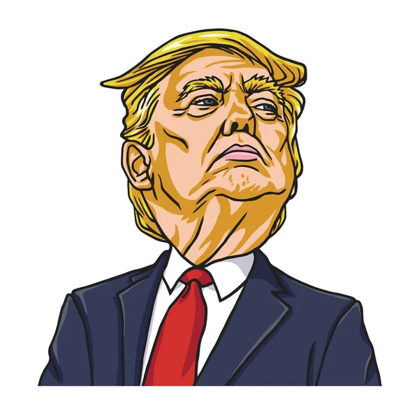 Donald Trump el presidente de los Estados Unidos de América. Washington, 19 de mayo de 2018 — Vector de stock