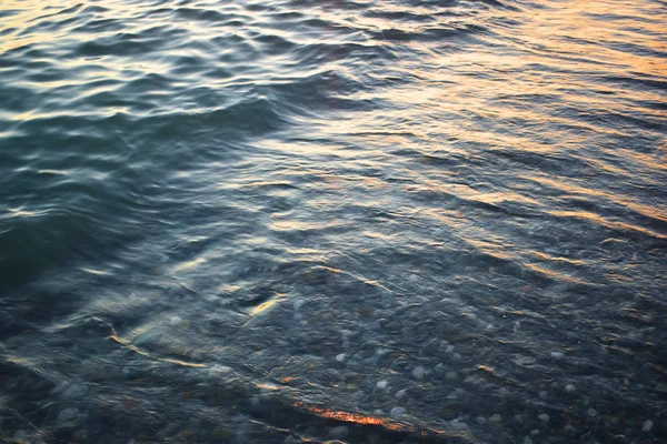 Agua Mar Atardecer — Foto de Stock