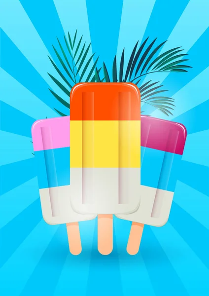 Ice Lolly Beach — стоковый вектор