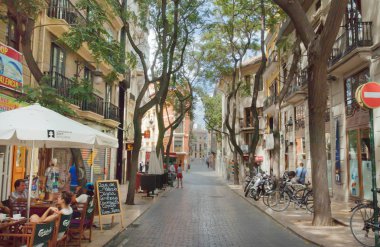 Carmen bölgesi caddesi, Valencia İspanya