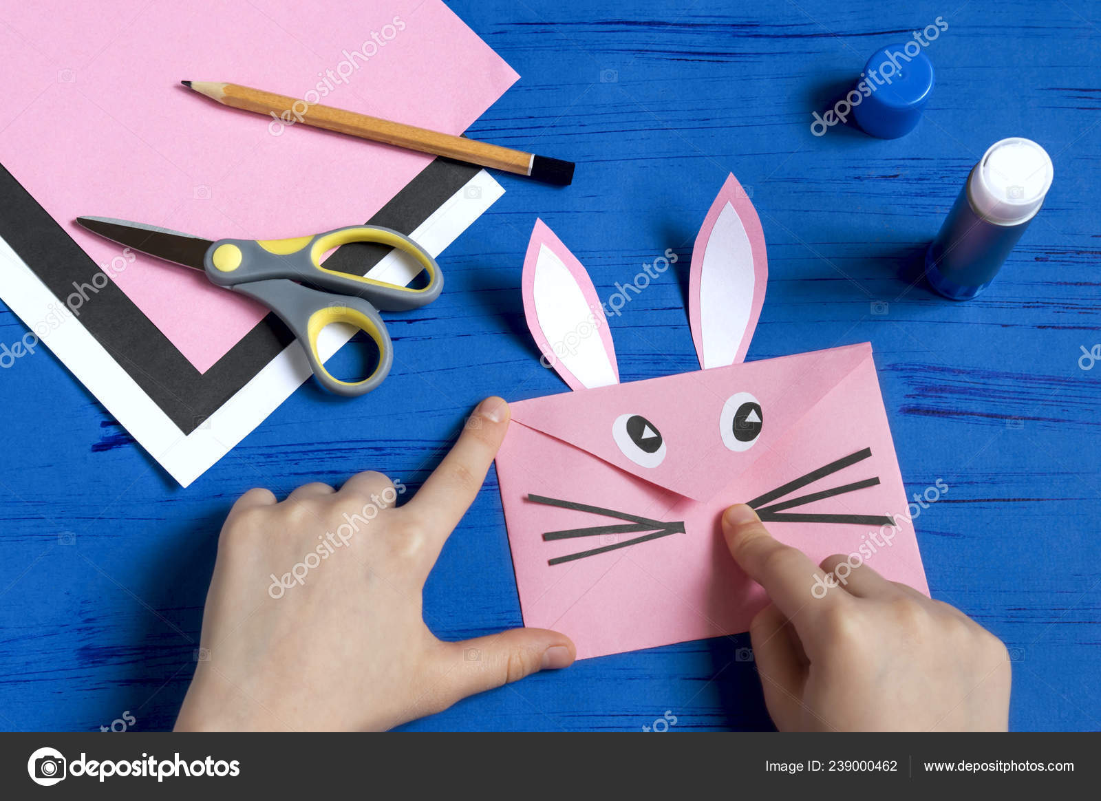 Como Hacer Sobres Forma Conejito Para Saludos Pascua