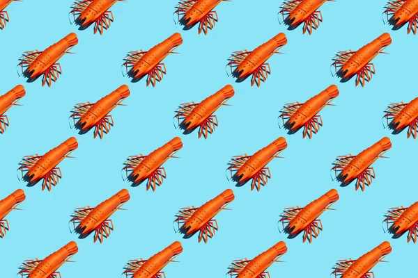 Fundo colorido com lagosta de papel — Fotografia de Stock