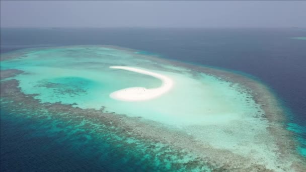 Tournage Depuis Drone Des Îles Océaniques Avec Des Plages Sable — Video