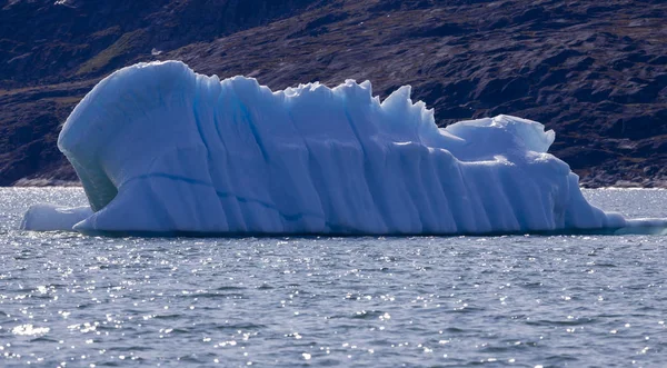 Glaces Icebergs Aux Formes Insolites Recherche Sur Les Régions Polaires — Photo