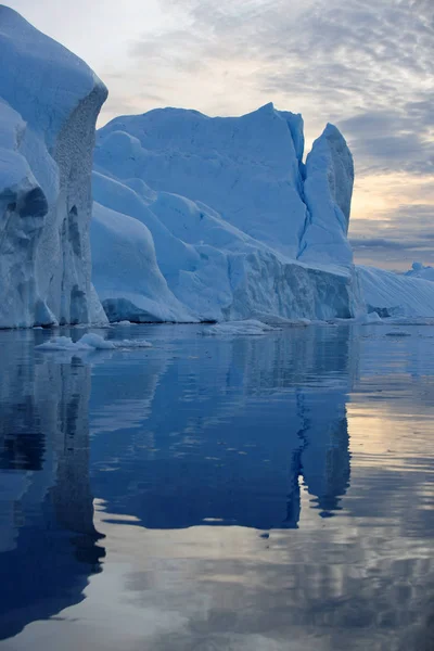 Una Superficie Iceberg Con Tracce Scongelanti Ricerca Fenomeno Riscaldamento Globale — Foto Stock