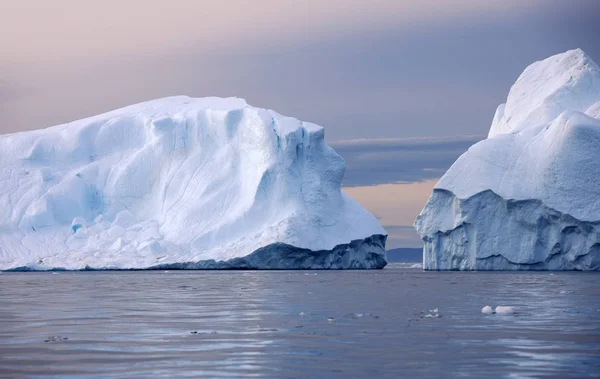 Una Superficie Iceberg Con Tracce Scongelanti Ricerca Fenomeno Riscaldamento Globale — Foto Stock