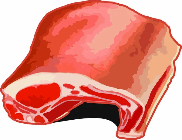 Porc Agneau Pour Soup Chaud — Image vectorielle