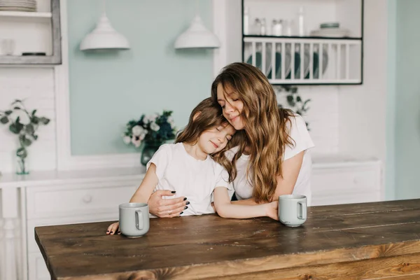 Mother Calms Her Daughter Royalty Free Stock Images