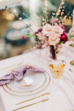 Düğün masası randevuları. Restoran iç mekan