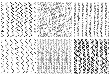 Dikensiz dokular, çizgi hatları, kağıt tasarımı için karalama, kumaş, iç mimari. raster kopyası