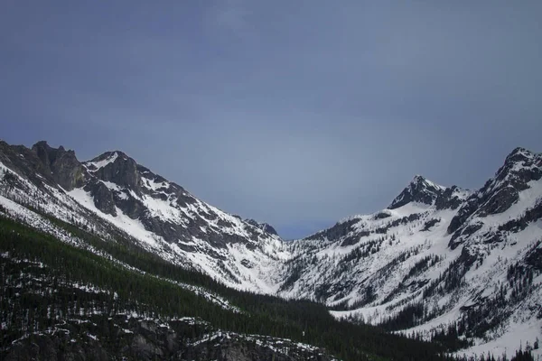 Bergpieken Een Frisse Val Middags Cascade Mountains — Stockfoto