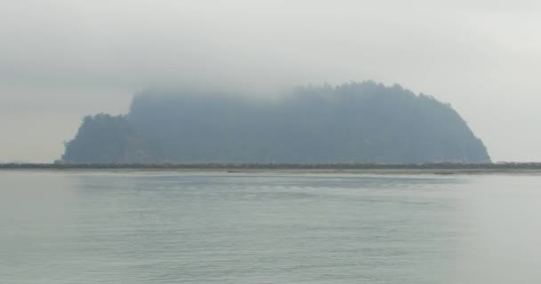 Una Crociera Veloce Sul Puget Sound Una Nuvolosa Mattina Autunno — Video Stock