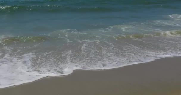 Golven Slowmotion Een Zonnige Zomerdag Santa Monica — Stockvideo