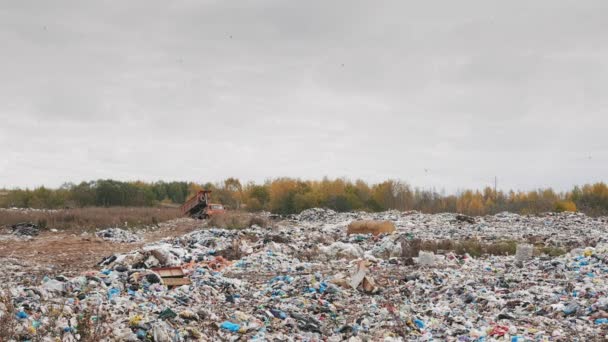 Foto Portátil Depósito Lixo Cidade Poluição Ambiental Devido Falta Tecnologia — Vídeo de Stock