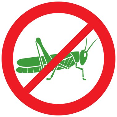 Çekirge işareti vektör çizimi yok