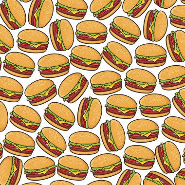 arka plan deseni hamburger ile