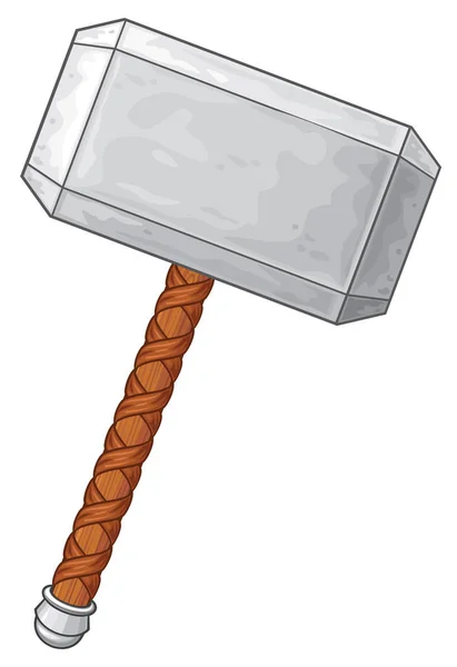 Martillo Thor Vector Ilustración — Vector de stock