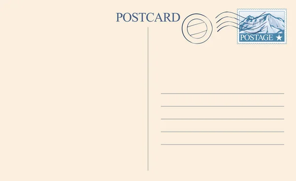 Postal Posterior Vector Ilustración — Archivo Imágenes Vectoriales