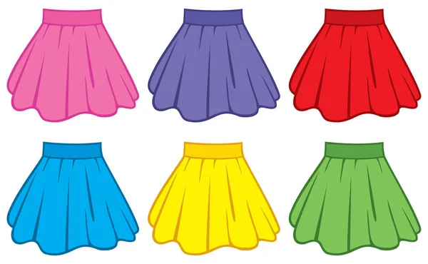 Skirt Collection Vector Illustration — Stock Vector