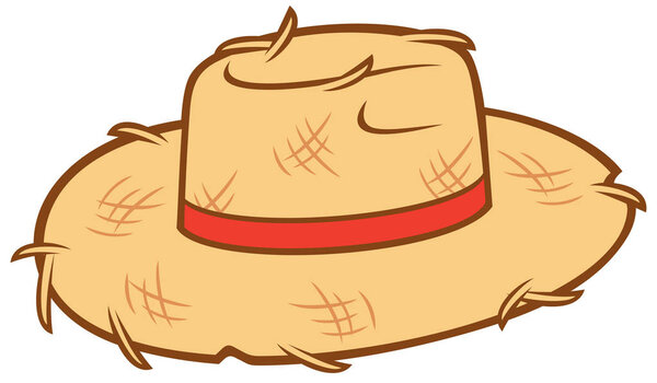 Straw hat vector illustration