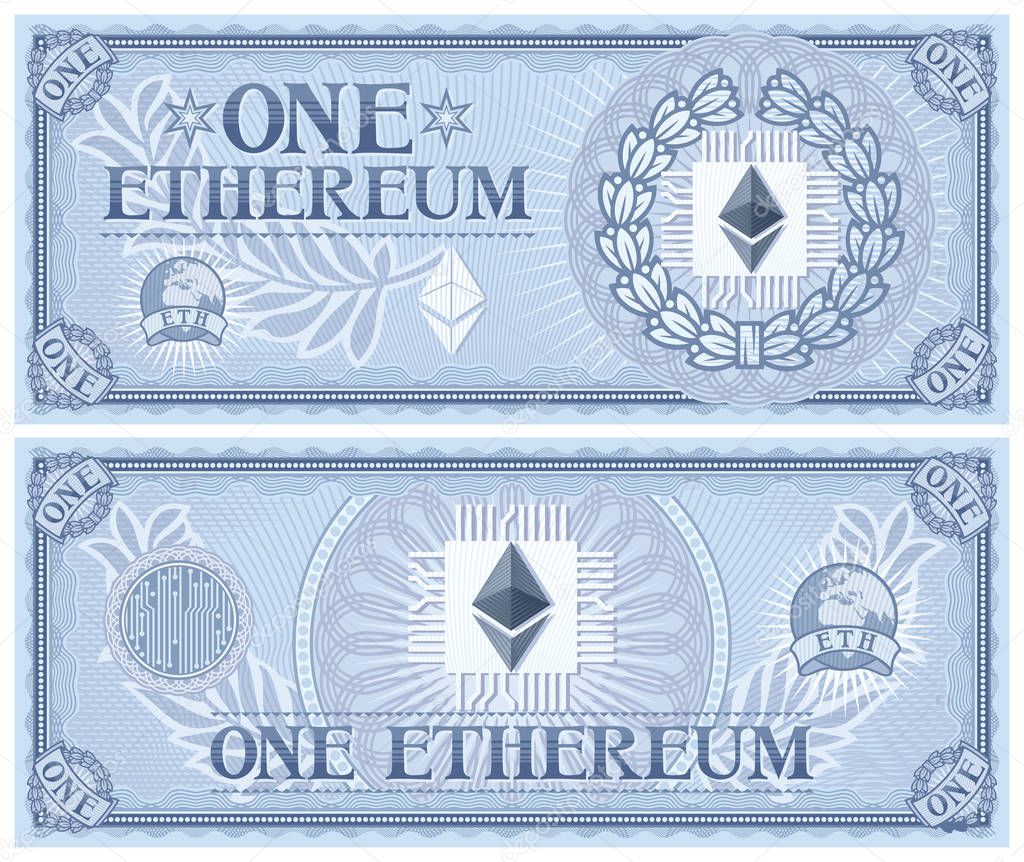 One Ethereum abstract banknote