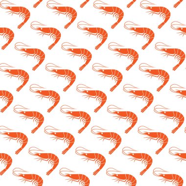 arka plan deseni ile karides 