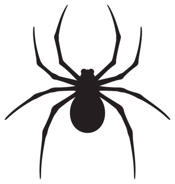 Örümcek ikonu vektör illüstrasyonu